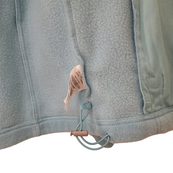 Columbia Fleece Jacket Womens Small Baby Blue Full Zip Casual Coat Comfy Warm - Picture 9 of 11